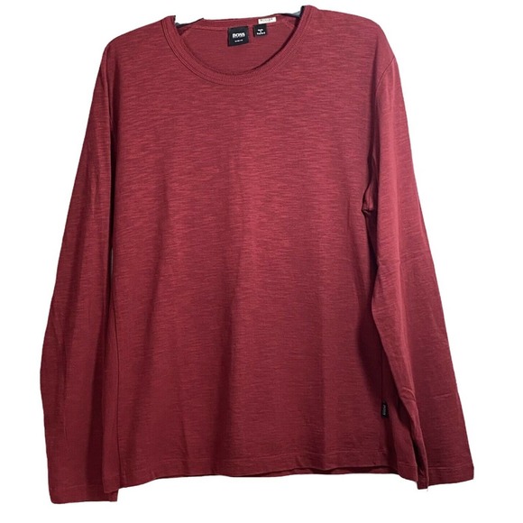 Hugo Boss Slim Fit Crew Neck Men's Ribbed Shirt L - Picture 10 of 10